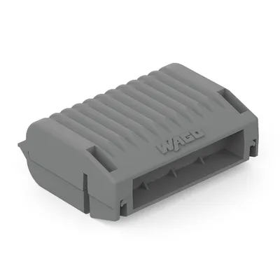 Разклонителна клема Wago  4 мм2, сива, 3 гнезда, Gelbox