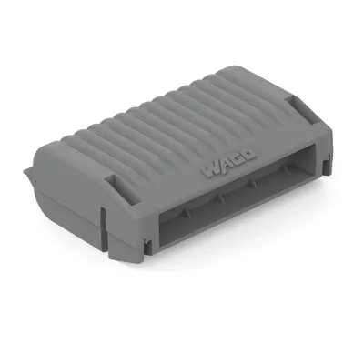 Разклонителна клема Wago  4 мм2, сива, 5 гнезда, Gelbox
