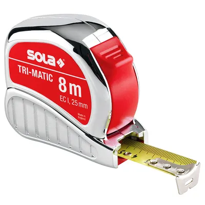 Ролетка с хромиран корпус Sola 8 м, Tri-Matic TM 8