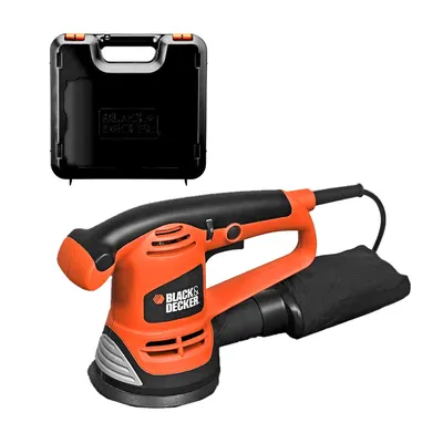 Електрически орбитален шлайф Black & Decker с плавно регулиране  480 W, ф 125 мм, 4000-11 000 об./мин, KA191EK