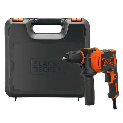Ударна бормашина Black & Decker кабелна 550 W, 0-2800 об./мин, 1.5-13 мм, BEH550K
