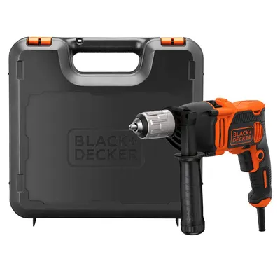 Ударна бормашина Black & Decker кабелна  850 W, 0-3200 об./мин, 1.5-13 мм, BEH850K