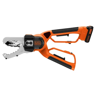 Акумулаторна резачка за дърва Black & Decker с 1 батерия и зарядно, 18 V, 2 Ah, 15 см, 1/4 ", 42 звена, GKC1000L