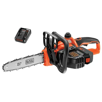 Акумулаторна резачка за дърва Black & Decker с 1 батерия и зарядно, 18 V, 5 Ah, 25 см, GKC1825L50