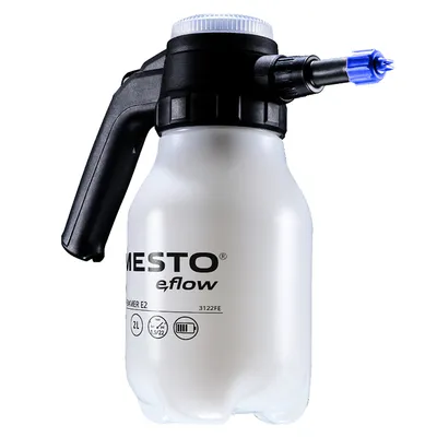 Акумулаторна пръскачка Mesto ръчна пластмасова с вградена батерия и USB кабел, 2 л, 3.7 V, 2.5 Ah, 1.5 bar, EPDM, e.FOAMER E2