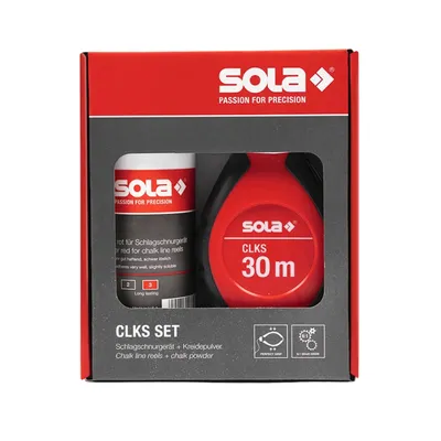 Зидарска чертилка Sola комплект с боя  230 г, 30 м, CLK 30 SET R