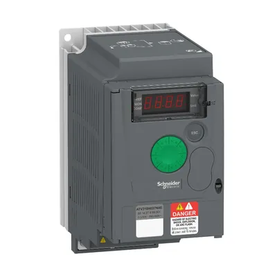Честотен регулатор Schneider Electric за асинхронни двигатели с радиатор  380-460 V, 0.37 kW, 0.5 к.с., Easy Altivar ATV310