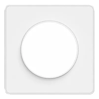Декоративна рамка Schneider Electric за ключове и контакти един модул бяла, 85х85x10 мм, Odace Touch
