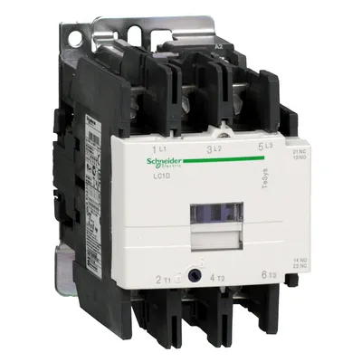 Контактор Schneider Electric променливотоков 3P (3 NO), 1 NO + 1 NC, 220 V, 80 A, TeSys D