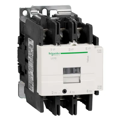 Контактор Schneider Electric променливотоков 3P (3 NO), 1 NO + 1 NC, 24 V, 95 A, TeSys D