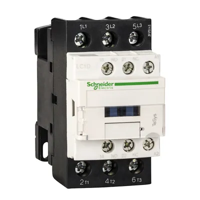 Контактор Schneider Electric променливотоков 3P (3 NO), 1 NO + 1 NC, 380 V, 25 A, TeSys D