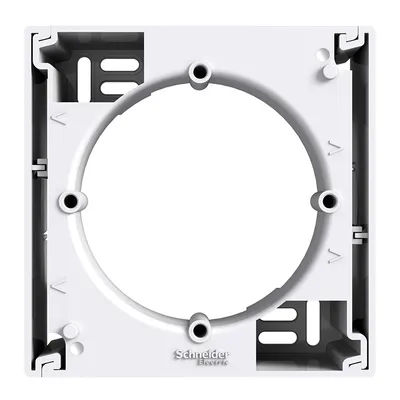 Конзолна кутия Schneider Electric за електроинсталации  открит монтаж, 81.4x81.4x40 мм, 20 IP, бяла, Asfora