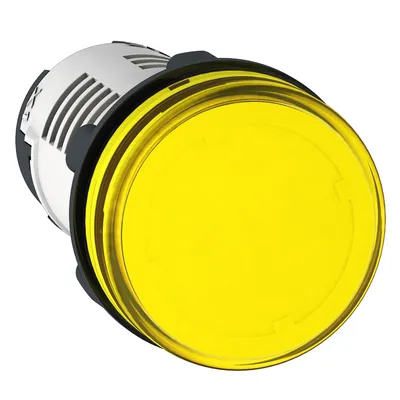 Лампа Schneider Electric сигнална LED моноблок 230 V, жълта, Harmony XB7