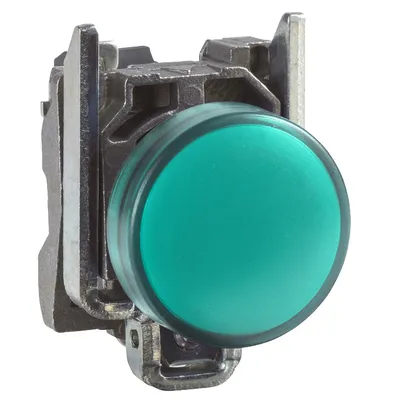 Лампа Schneider Electric сигнална LED панелна  24 V, зелена, Harmony XB4