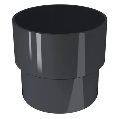Муфа PVC Devorex за водопроводни тръби ф 80 мм, графит, Classic 120
