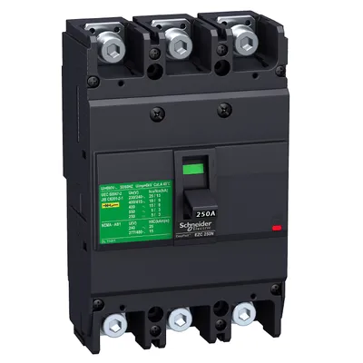 Прекъсвач мощностен Schneider Electric автоматичен тип А-2 фиксиран 175 A, 25 kA, 3P, 690 V, Easypact EZC250N