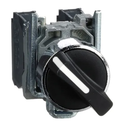 Превключвател пуск-стоп Schneider Electric със задържане  3 A, 240 V, 1 NO + 1 NC, черен, Harmony XB4