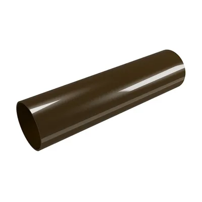 Тръба водосточна Devorex от PVC ф 80 мм, 3 м, кафява, Classic 120