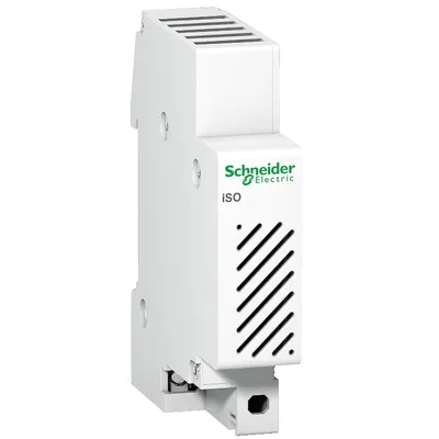 Звънец Schneider Electric за DIN шина 8-12 V, бял, ISO