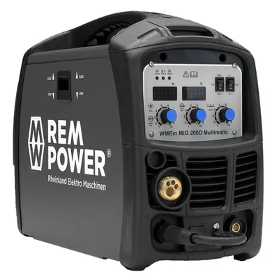 Апарат заваръчен LYNX Elektro Maschinen MIG/MAG и MMA с телоподаващо у-во 200 DC A, 230 V, 1.6-4 мм, стомана 0.6-1 мм, 2.7 м, въглероден диоксид, WMEm MIG 200D