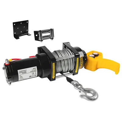 Автолебедка 12V 1814kg 4000lbs 2.76 kW Ø6.3mm 15m RD-EW10