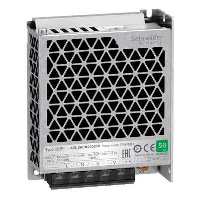 Блок Schneider Electric захранващ монофазен  2.2 A, 100-240 V, 24 V, 53 W, Easy Modicon ABL2