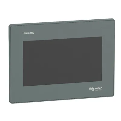 Дисплей Schneider Electric сензорен операторски с 2 серийни, Ethernet и USB A порт 7 ", 800x480 пиксела, цветен, Easy Harmony GXU