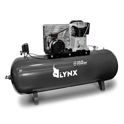 Електрически компресор с ремъчна предавка LYNX Elektro Maschinen 7.5 к.с., 500 л, 829 л/мин, 10 bar, E 691/10/270