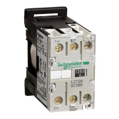 Контактор Schneider Electric променливотоков  2P (2 NO), 2 NO, 230 V, 5 A, DIN шина, TeSys SK