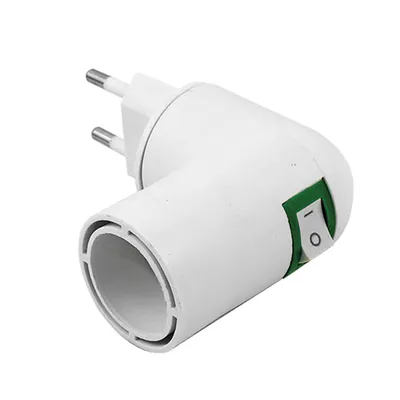 Лампа настолна Vivalux с щепсел и ключ 60 W, E27, бяла, EKE