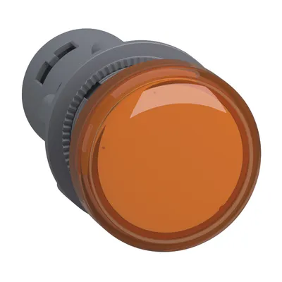 Лампа Schneider Electric сигнална LED моноблок 24 V, кехлибар, Easy Harmony XA2E