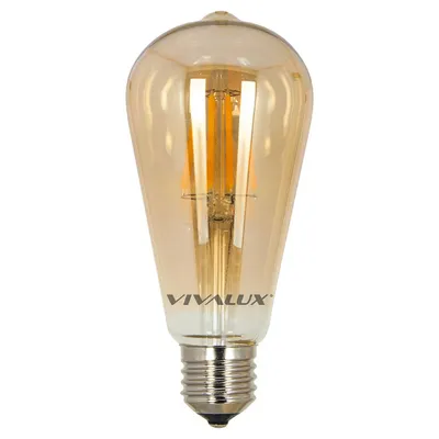 LED крушка Vivalux E27 топло бяла  6 W, 2700 K, 230 V, Dey/Flick Vintage LED DV64 LED 6W E27