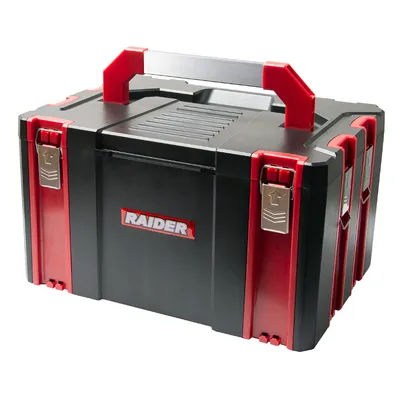 Пластмасов куфар Raider за инструменти  440х320х255 мм, 18 кг, черен, RD-MB02