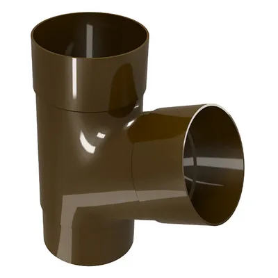Разклонител PVC Devorex за водосточни тръби ф 100 мм, 67.5 °, кафяв, Elegance 140