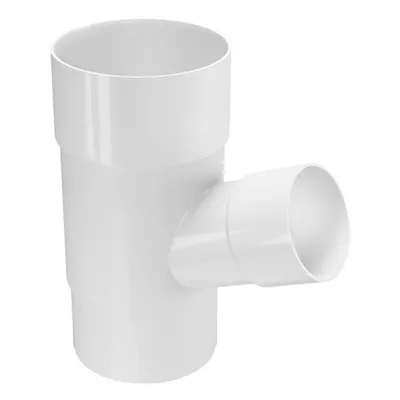 Разклонител PVC Devorex за водосточни тръби ф 80/50 мм, 67.5 °, бял, Classic 120