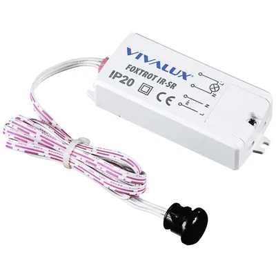 Сензор за движение Vivalux инфрачервен вътрешен  500 W, 0.05 м, бял, Foxtrot IR-SR