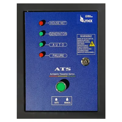 Табло командно LYNX Elektro Maschinen за генератор  250x140x320 мм, 230 V, 50 A, син, ATS 220