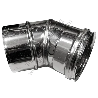 Коляно Atritube за димоотвод на камини ф 120х251 мм, 45 °, EX-304-EL