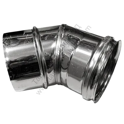 Коляно Atritube за димоотвод на камини ф 200х325 мм, 45 °, EX-304-EL