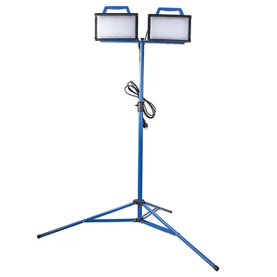 LED прожектор as - Schwabe със стойка  2x30 W, 230 V, 4000 K, син