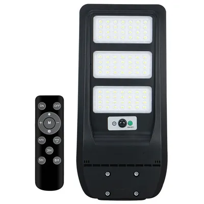 LED прожектор Vivalux със соларен панел и сензор за осветеност 100 W, 6400 K, черен, Rex Solar LED