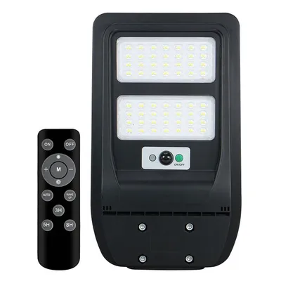 LED прожектор Vivalux със соларен панел и сензор за осветеност  50 W, 6400 K, черен, Rex Solar LED