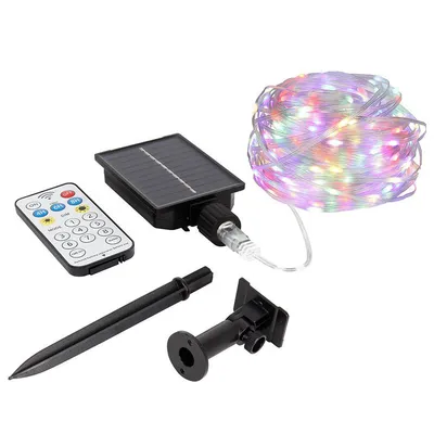 LED верига Vivalux соларна RGB  24 V, 10 м, Multi Solar LED