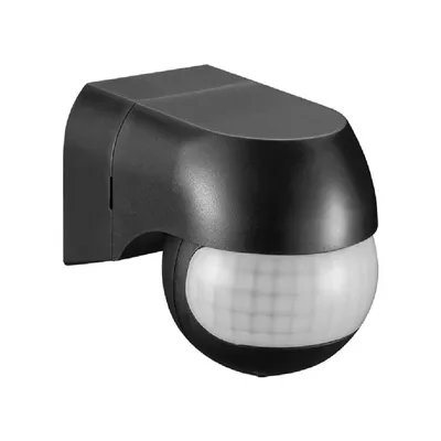 Сензор за движение Vivalux инфрачервен външен  800 W, 180 °, 12 м, черен, RAFI SR18-B