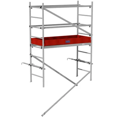 Скеле алуминиево Krause без колела 7 м, 1.5x0.6 м, 150 кг/м2, ClimTec 2