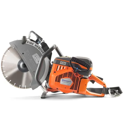 Бензинов ъглошлайф Husqvarna Construction за спасителни операции 6.4 к.с., 4800 W, 350 мм, K 970 Rescue