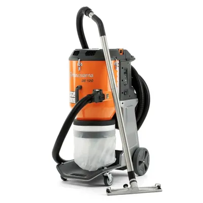 Индустриален прахоуловител Husqvarna Construction 2200 W, 410 м3/ч, 0.2 bar, DE 120 H