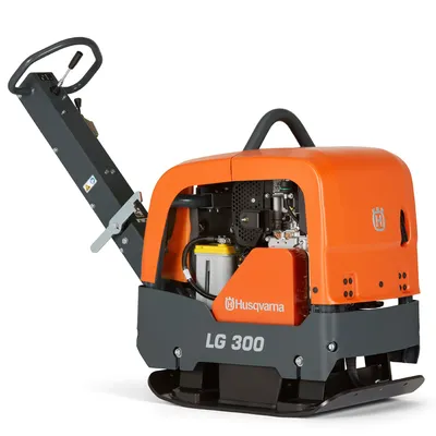 Трамбовка Husqvarna Construction реверсивна дизелова 4400 W, 600 мм, 40 kN, 25 м/мин, LG 300