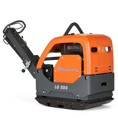 Трамбовка Husqvarna Construction реверсивна дизелова 9100 W, 850 мм, 65 kN, 32 м/мин, LG 504