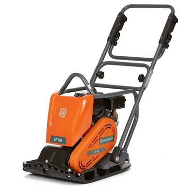 Трамбовка Husqvarna Construction тип вибрационна плоча бензинова 3600 W, 450х570 мм, 33 м/мин, 19 kN, LF 80 L